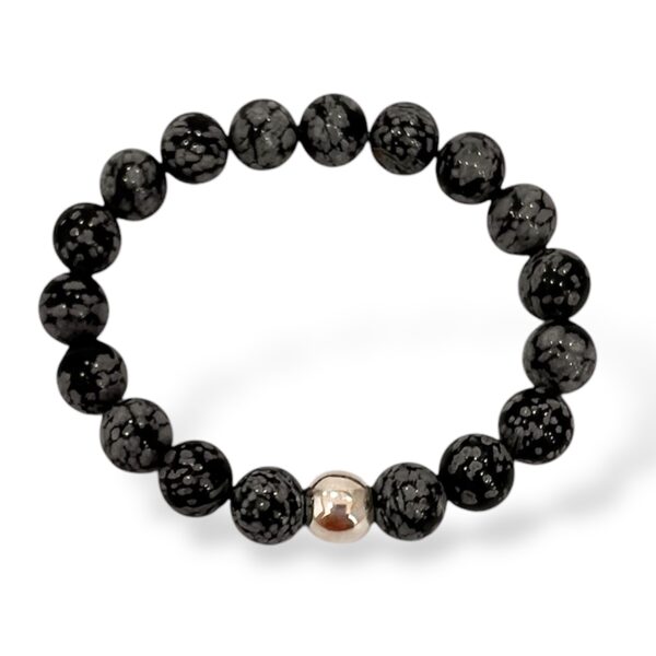 PULSERA OBSIDIANA COPO DE NIEVE