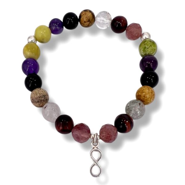PULSERA 7 PIEDRAS E INFINITO